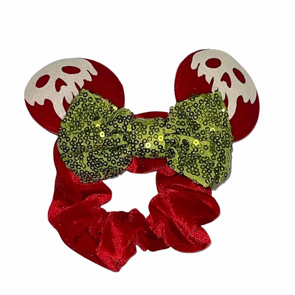 Minnie Mouse Ears Poison Apple hair Scrunchie